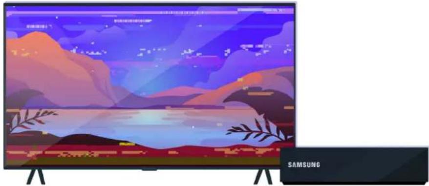 SAMSUNG UA55BU8000R - The TV Screen does not Display Properly - 1