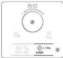 SAMSUNG MC32A7056QT - Adjusting the cooking time - 1