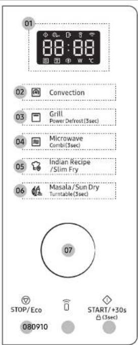 SAMSUNG MC32B7382QD/TL - Oven features - 1