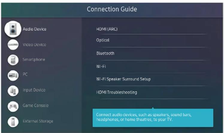 SAMSUNG UA75TU8000R - Source Connection Guide - 2
