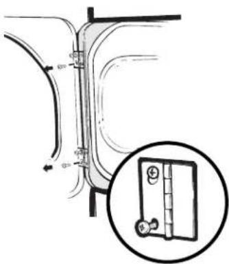 GE GRDN510EMWS - Acerca de cambiar el sentido de apertura de la puerta. GEAppliances.com - 1
