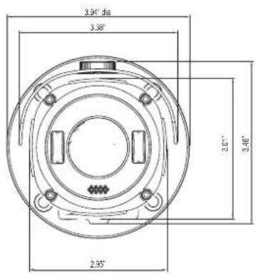 Speco Technologies HTINT601T - CAMERA DIMENSION - 1