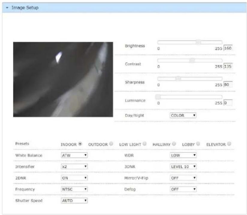 Speco Technologies O3FB68 - Image Setup - 2