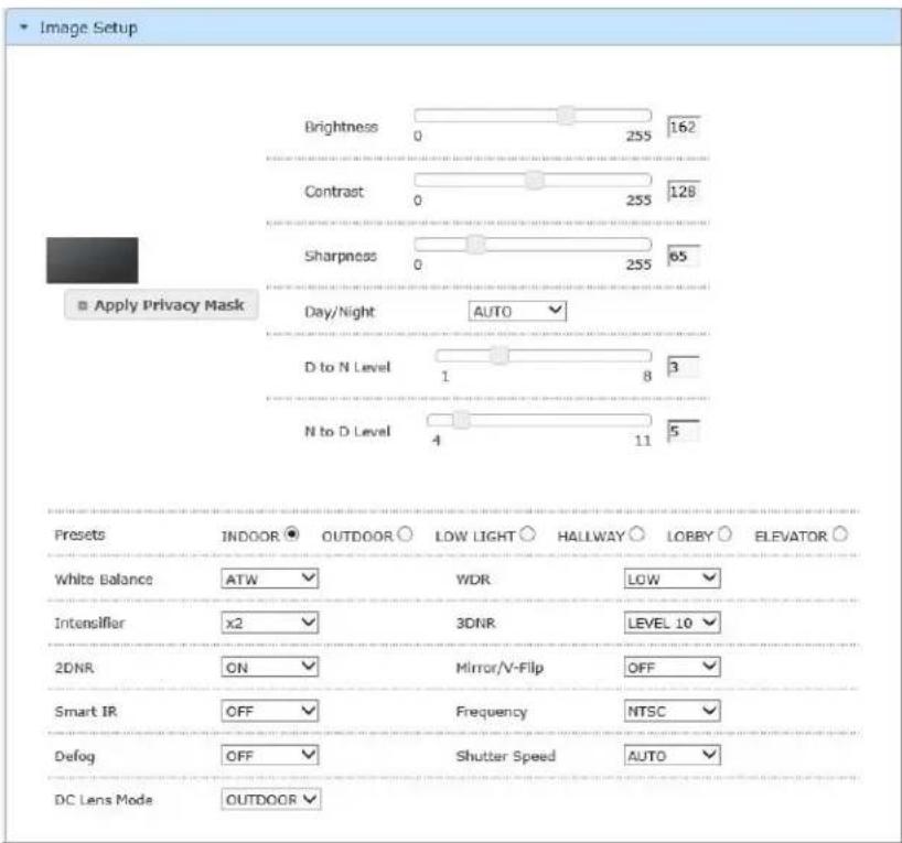 Speco Technologies O3FB68 - Image Setup - 1