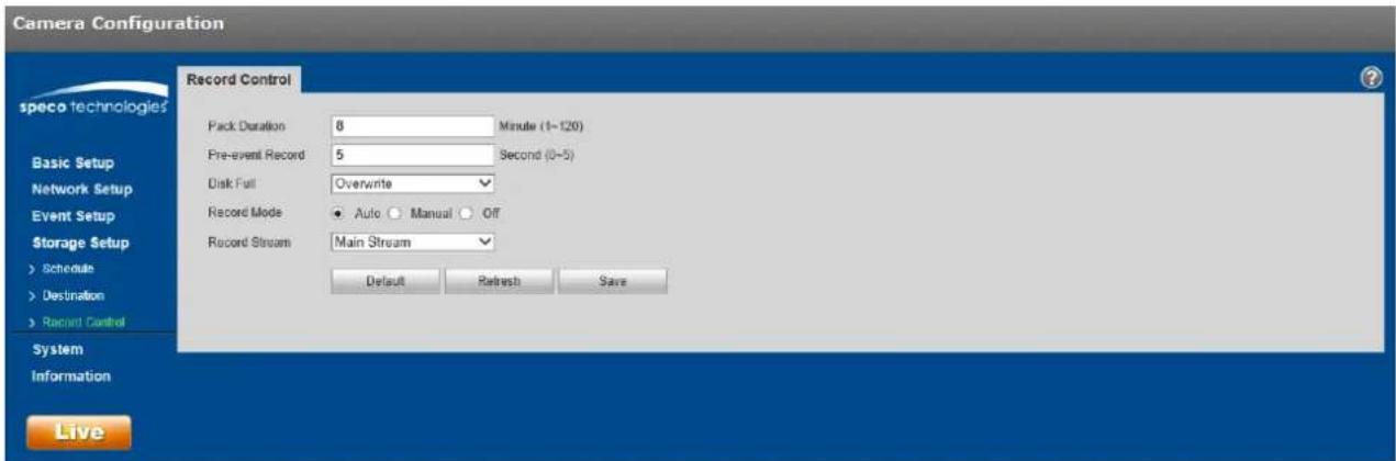 Speco Technologies O6MDP2W - Record control - 1