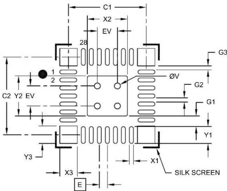Microchip PIC32MM0016GPL028 - 28-Lead Ultra Thin Plastic Quad Flat, No Lead Package (M6) - 4x4x0.6 mm Body [UQFN] With Corner Anchors - 1