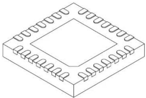 Microchip PIC32MM0016GPL028 - 28-Lead Plastic Quad Flat, No Lead Package (ML) - 6x6 mm Body [QFN] With 0.55 mm Terminal Length - 1