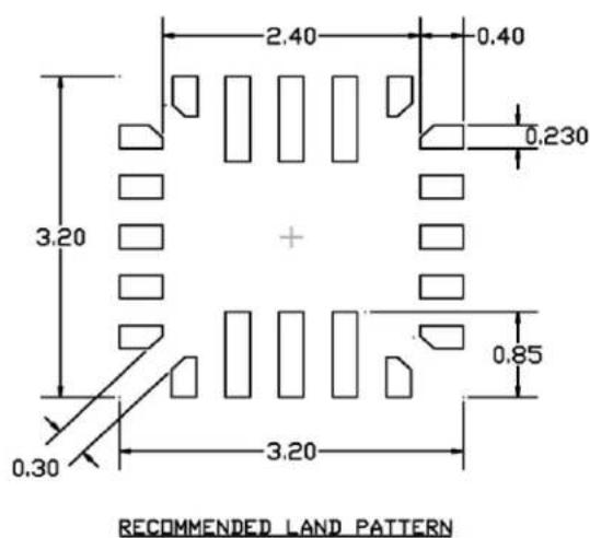 Microchip MIC2111B - Package Information and Recommended Land Pattern ^(11) - 4