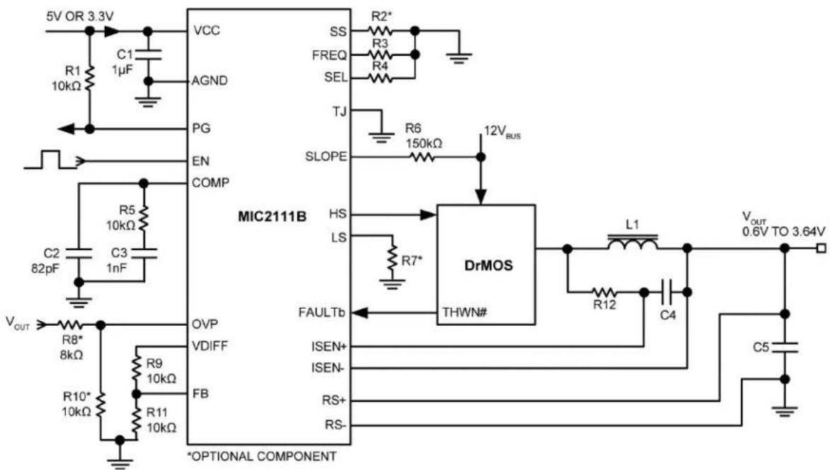 Microchip MIC2111B - Typical Application - 1
