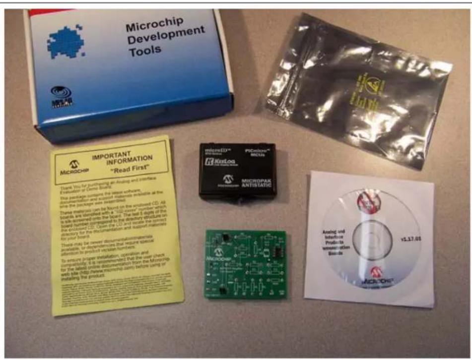 Microchip MCP6XXX - MCP6XXX AMPLIFIER EVALUATION BOARD 1 KIT CONTENTS - 1