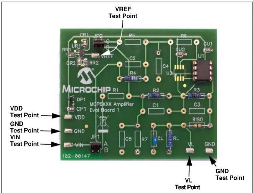 Microchip MCP6XXX - CHECKING THE TEST POINTS - 1