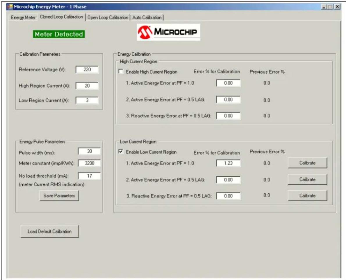 Microchip MCP6L2 - Closed Loop Calibration with Microchip Energy Meter Software - 3