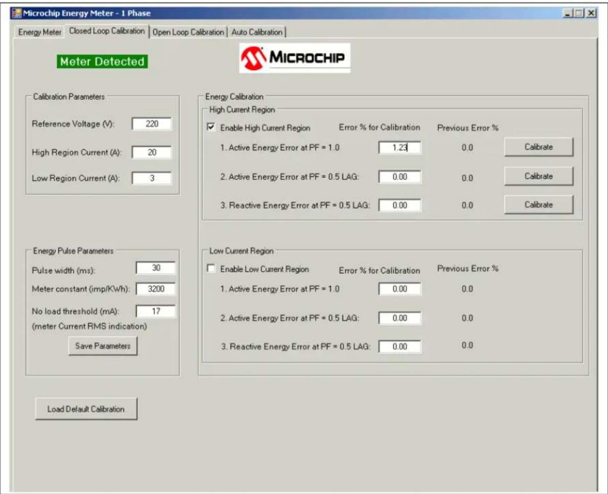 Microchip MCP6L2 - Closed Loop Calibration with Microchip Energy Meter Software - 2