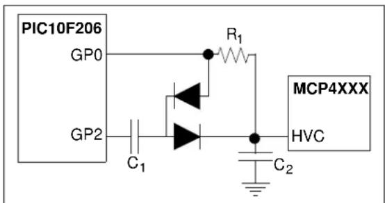 Microchip mcp4652 - Techniques to force the HVC pin to V_IHH - 2