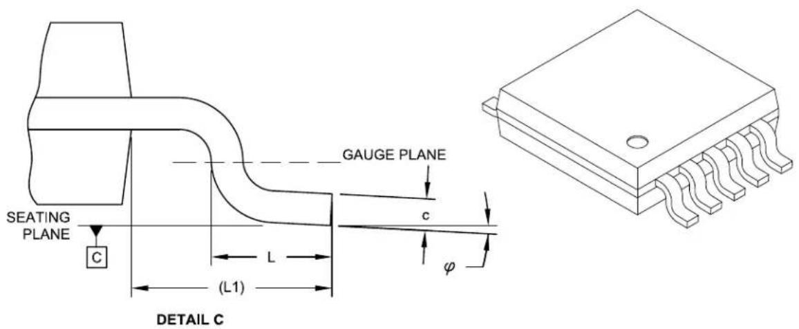 Microchip mcp4652 - 10-Lead Plastic Micro Small Outline Package (UN) [MSOP] - 1