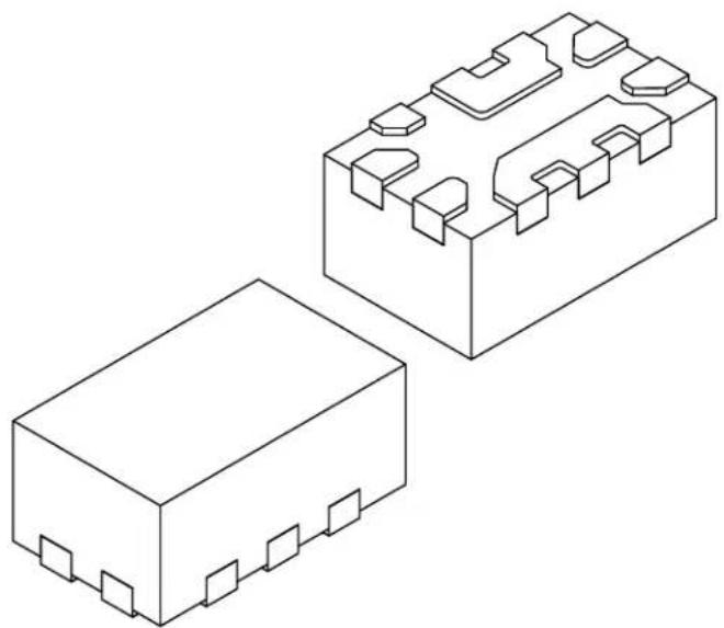 Microchip MIC95410 - 10-Lead Very Thin Plastic Quad Flat, No Lead Package (NDA) - 1.2x2.0x0.9 mm Body [VQFN]; Micrel Legacy Package FQFN1220-10LD-PL-1 - 1