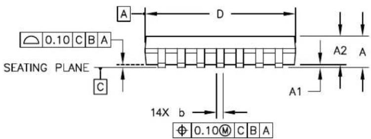Microchip MCP652 - 14-Lead Plastic Thin Shrink Small Outline (ST) - 4.4 mm Body [TSSOP] - 2