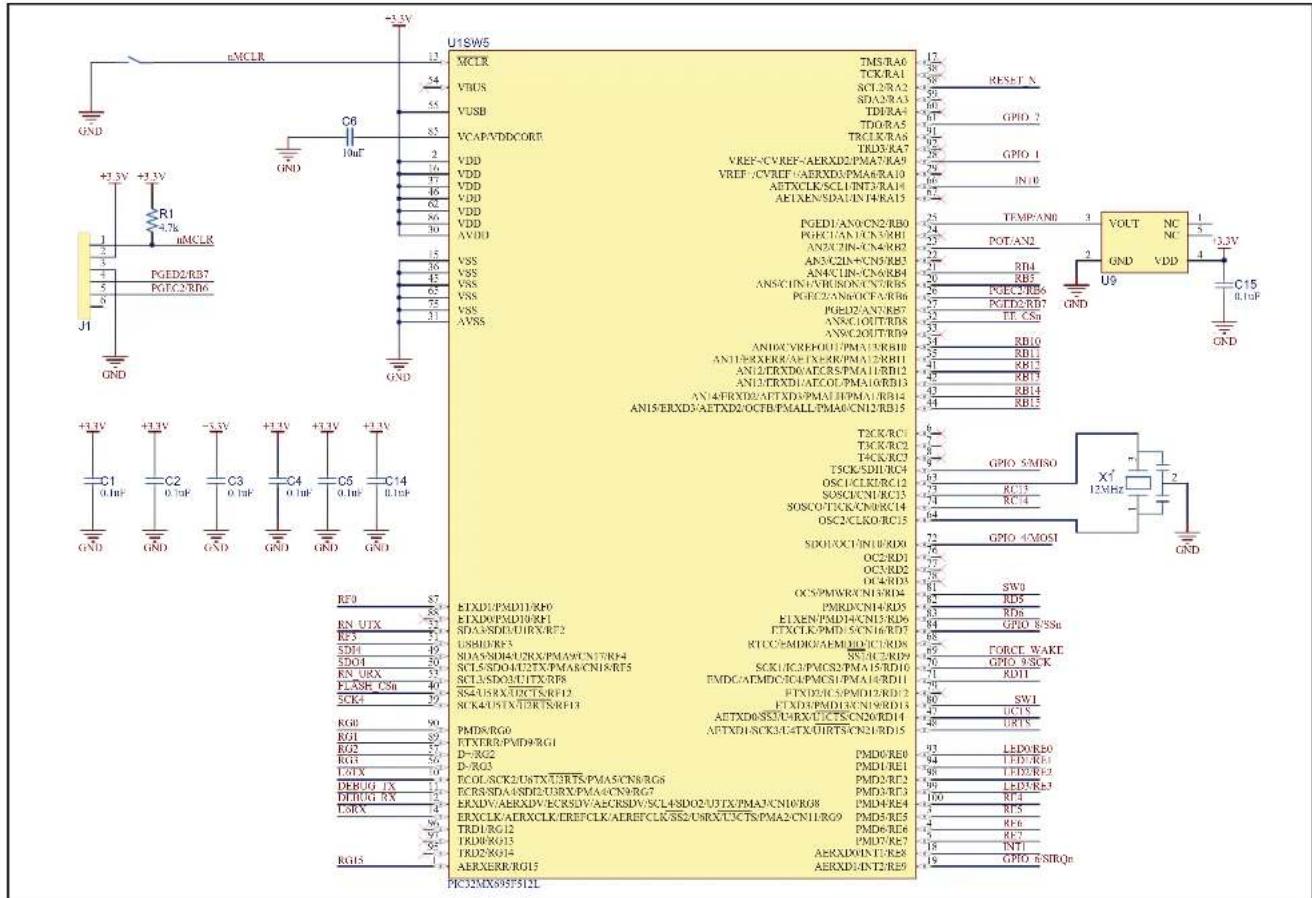 Microchip RN1723 - Appendix A. RN1723 Development Board Schematics - 2
