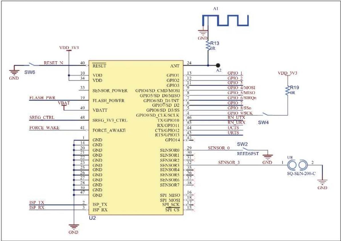 Microchip RN1723 - Appendix A. RN1723 Development Board Schematics - 1
