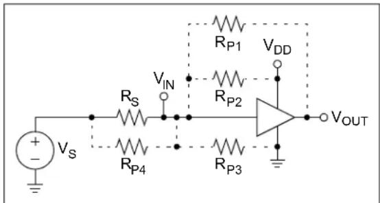 Microchip MCP6V07 - PARASITIC SURFACE RESISTANCES - 1