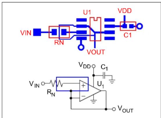 Microchip MCP6V08 - Unity Gain Buffer - 1