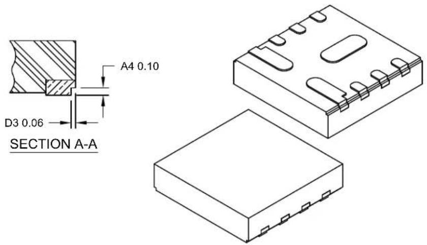 Microchip MCP16362 - 8-Lead Very Thin Plastic Dual Flat, No Lead Package (NMX) - 3x3x0.9 mm Body [VDFN] With Multiple Exposed Pads, 2 Fused - 1