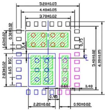 Microchip MIC26603 - Package Information and Recommended Land Pattern ^(17) - 4