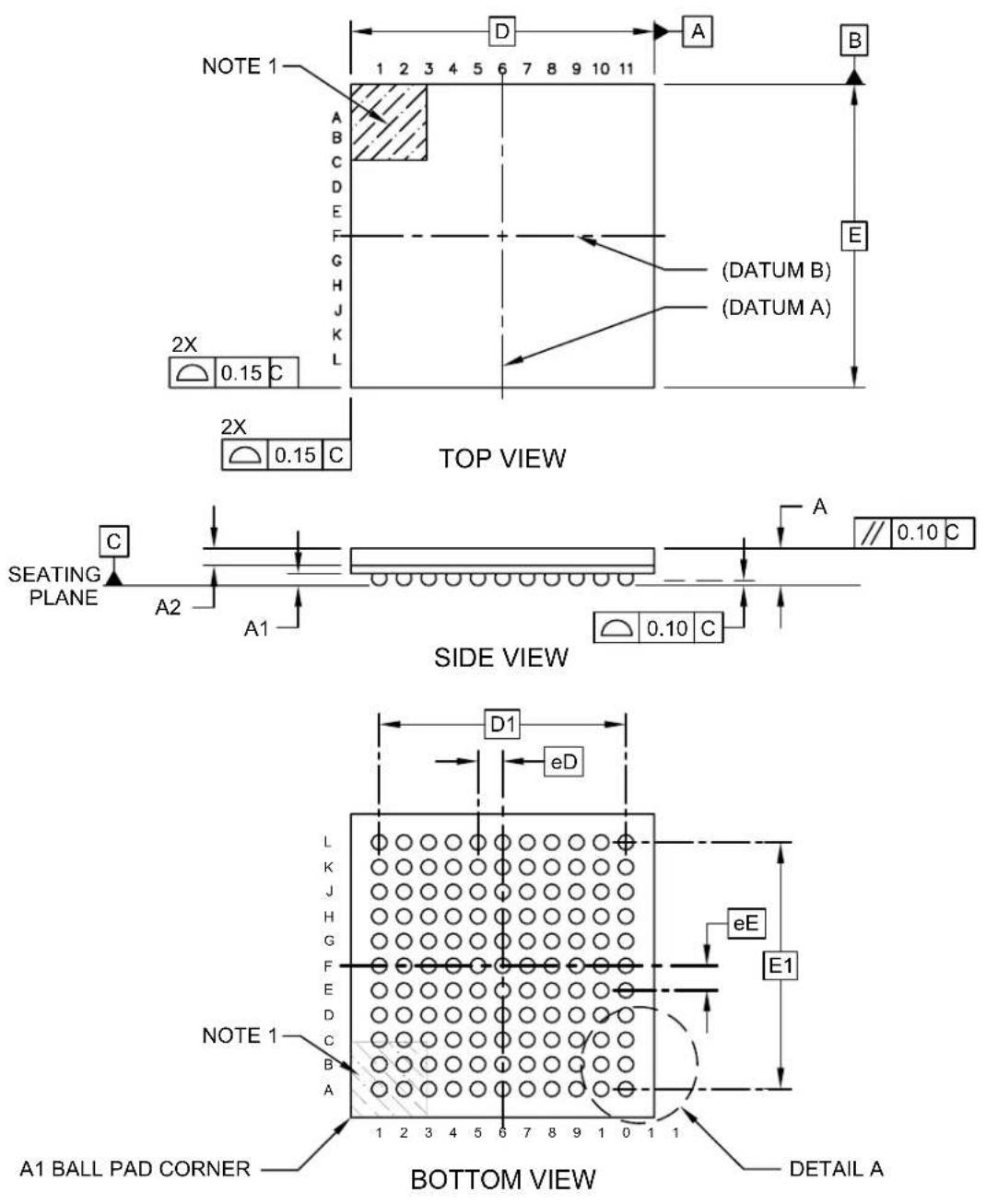 Microchip MCP37211-200 - 121-Ball Thin Fine Pitch Ball Grid Array (TE) - 8x8 mm Body [TFBGA] System In Package - 1