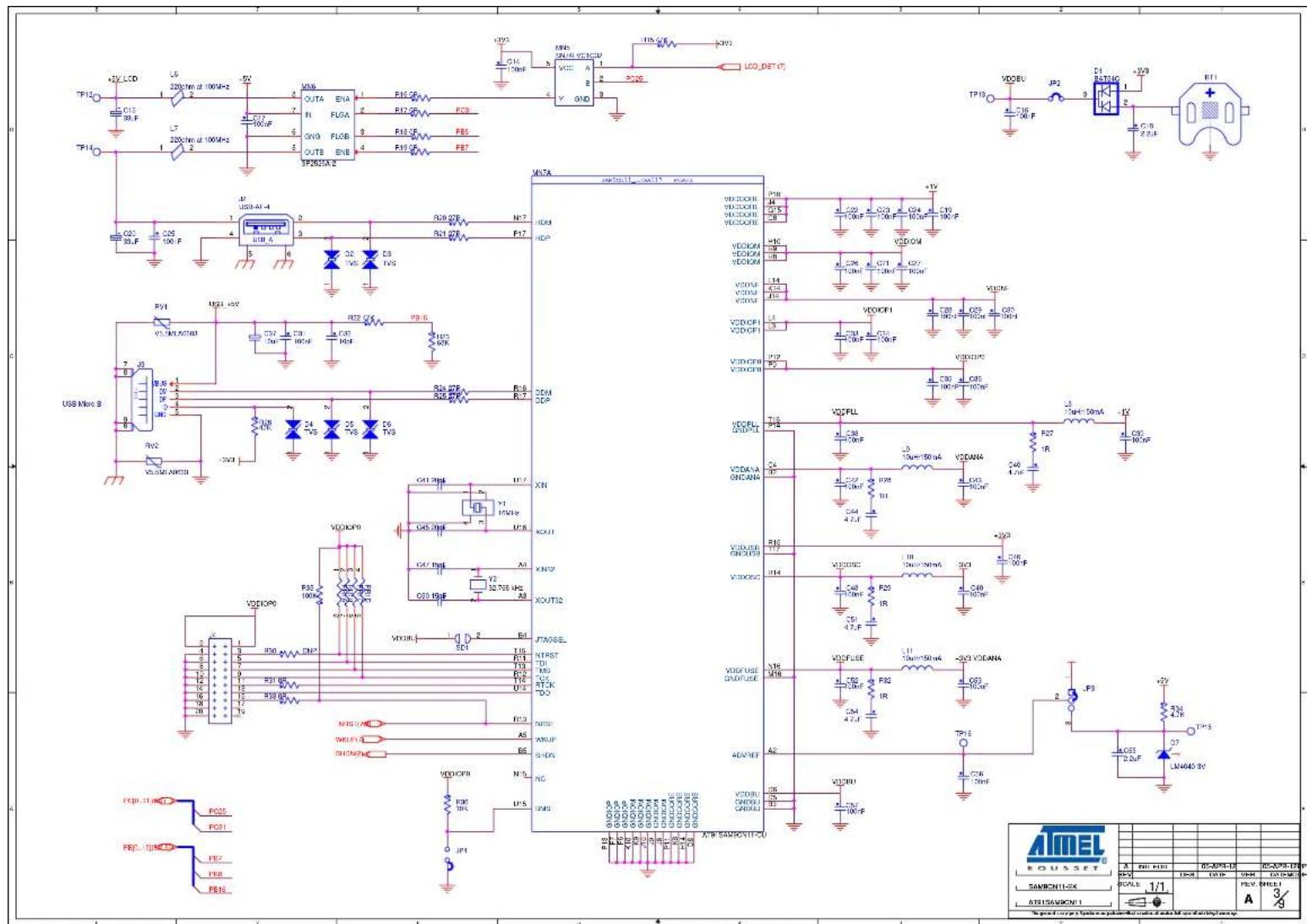 Microchip SAM9N12-SAM9CN11 - SAM9CN11-EK Schematics - 4