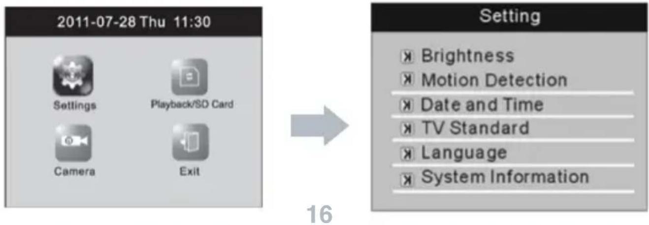 SecurityMan DIGILCDDVR4 - Settings - 1