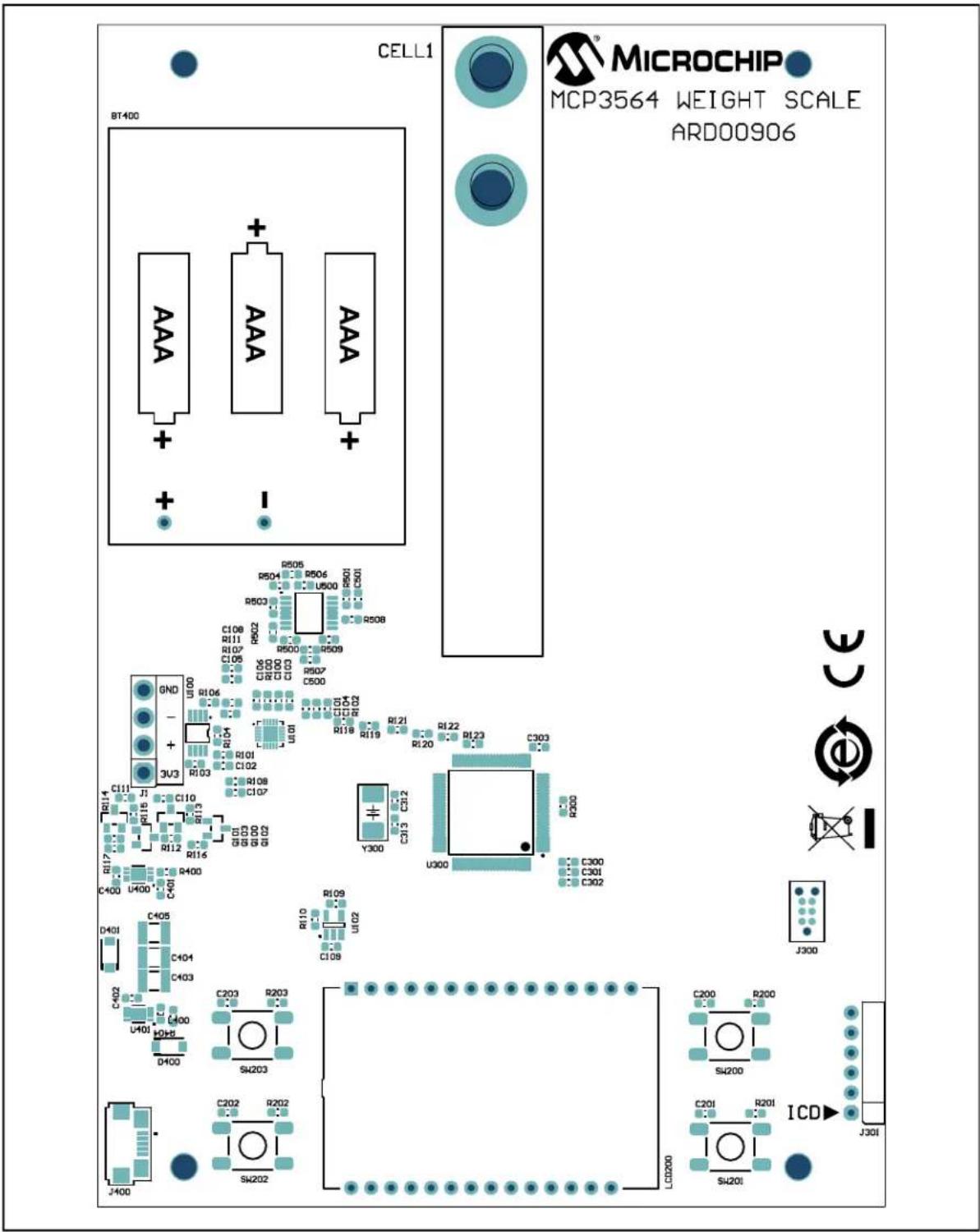Microchip MCP3462R - A.5 Weight Scale Board - Schematic 5 - 4