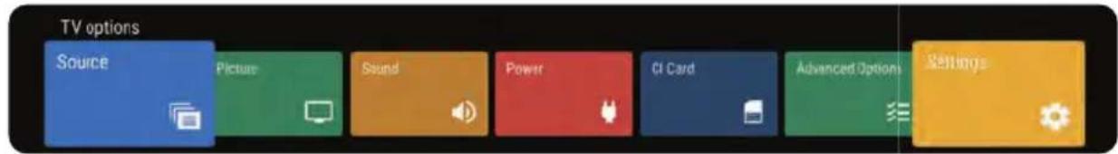 SHARP 65EQ4KA - TELEVISION MENU - 1