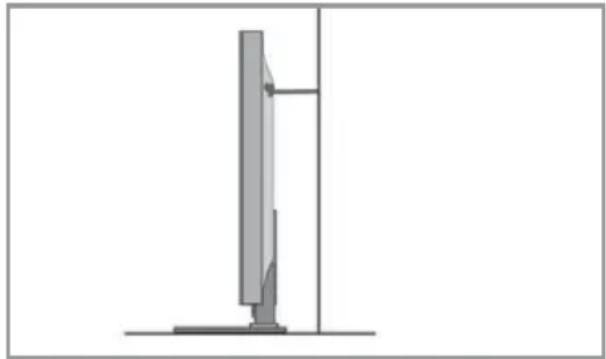 SHARP 50DJ3K - Securing the TV to a wall with anti-tip straps - 2