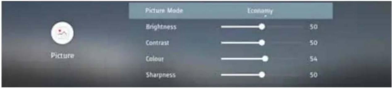 SHARP 42CJ6K - PICTURE MENU - 1