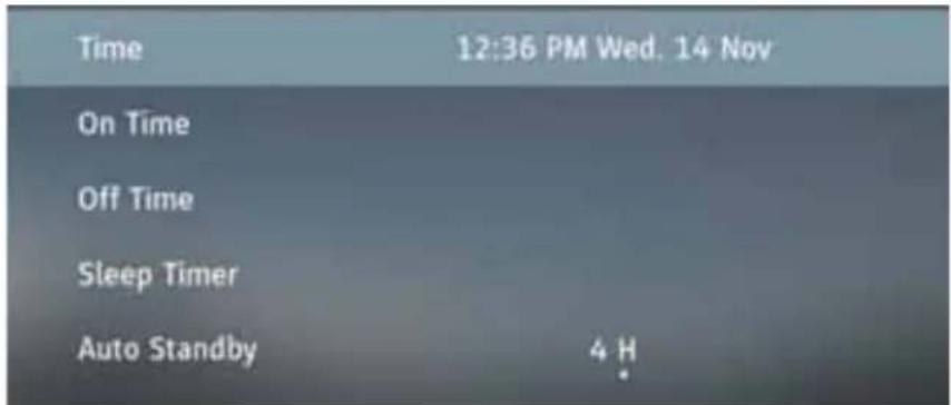 SHARP 42CJ6K - TIME MENU - 1