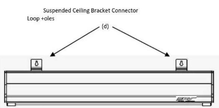 Elite Prime Vision PowerMAX Tension PMT150HT2-E20 - Suspended Ceiling using Chains (additional hardware required) - 2