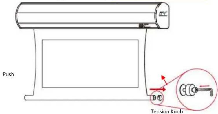 Elite Prime Vision PowerMAX Tension PMT150HT2-E20 - Screen material tension adjustment (4mm Allen Wrench required and not included) - 1