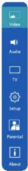 SHARP 42EH4K - TELEVISION MENU - 1