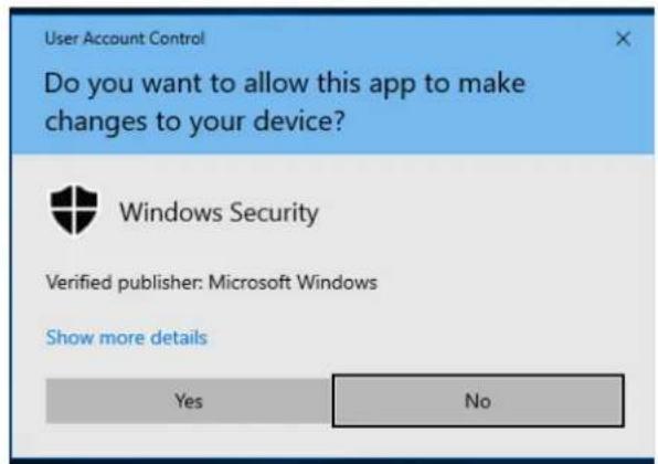 DIGISTOR DIG-M2N2C12568 - Select Yes to allow the action to complete. - 4