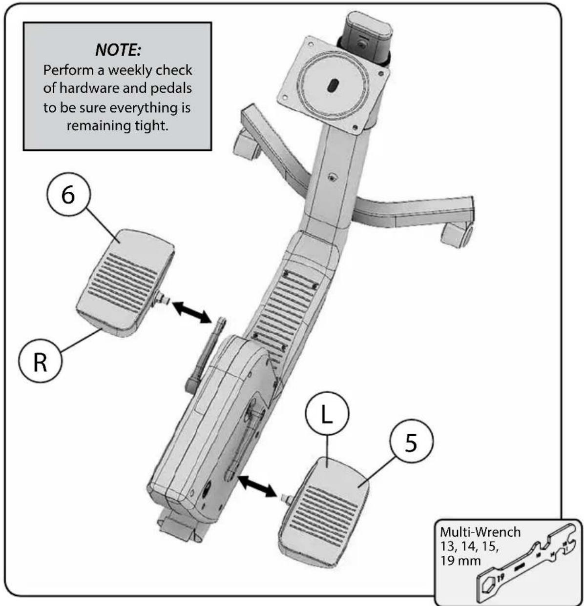 LifeSpan Duo - Step 4: Right and Left Pedal Assembly - 1