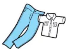 SAMSUNG WA70H4300HP - If pants zippers are open while washing, the spin basket may be damaged. The zipper should be closed and fixed with a string before washing. - 1