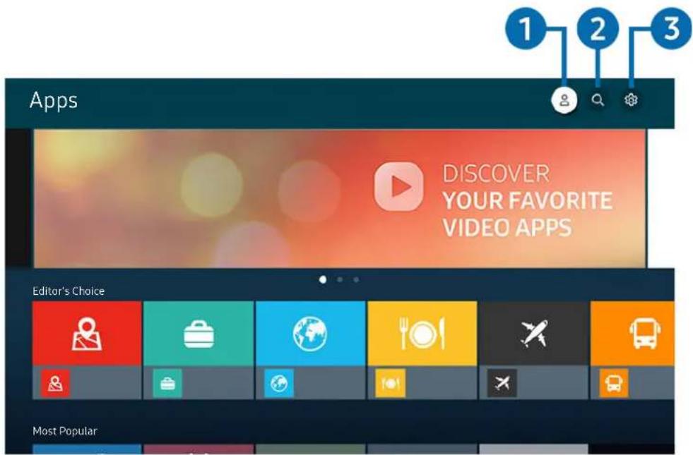 SAMSUNG UE58TU7000U - > Apps - 1