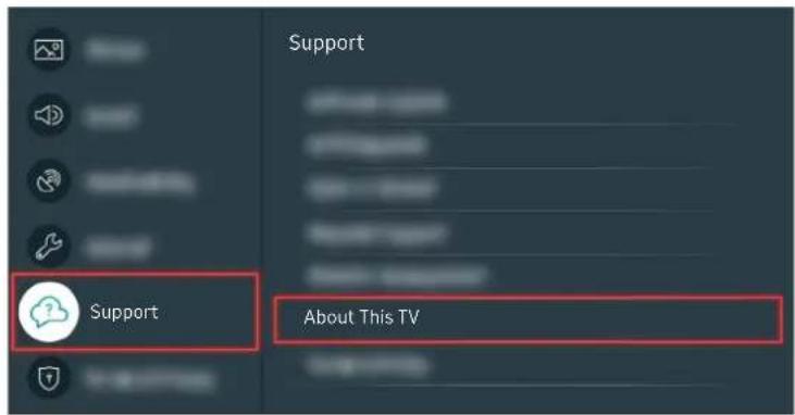 SAMSUNG UE58TU7000U - Updating the latest TV's software - 5