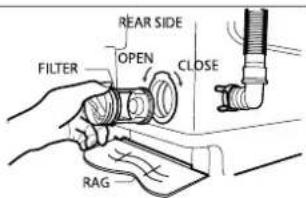 SAMSUNG WA88TPBEH - HOW TO CLEAN THE PUMP FILTER - 1