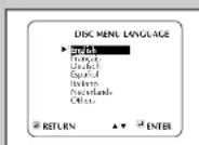 SAMSUNG CHT-350V - Using the Disc Menu Language - 3