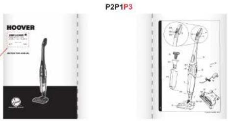 HOOVER Unplugged UNP264P - MANUAL LABEL - 1