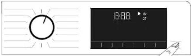 BEKO WUE8616XBCW - Перемикання пральної машини в режим зупинки: - 1