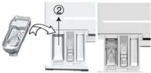 BEKO WUE8616XBCW - If the product contains a liquid detergent cup: - 1