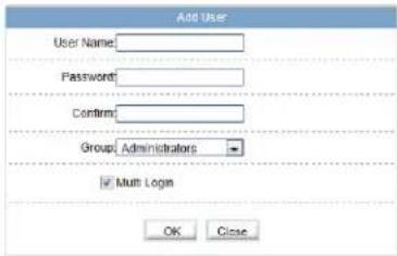 Linear PRO Access LV-B2MDI-312 - To add a user account: - 1
