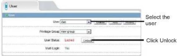 Linear PRO Access LV-B2MDI-312 - Click Privilege Manager>User. - 1
